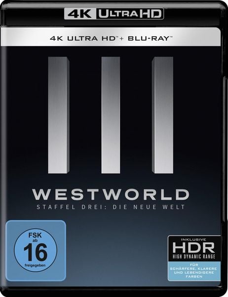 Produktbild: Westworld - Die komplette 3. Staffel - Repack (3 Blu-rays 4K Ultra HD) (+ 3 Blu-rays 2D)