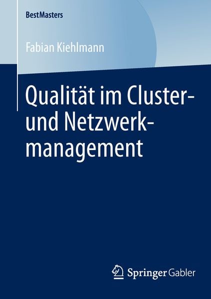 Produktbild: Qualit&auml;t im Cluster- und Netzwerkmanagement