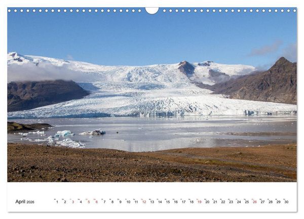 Produktbild: ISLAND Atemberaubende Natur aus Feuer und Eis (Wandkalender 2026 DIN A3 quer), CALVENDO Monatskalender