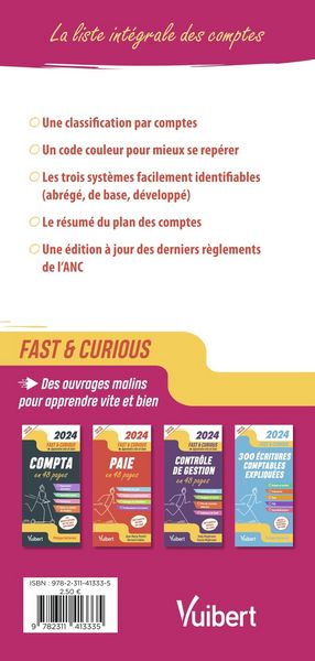 Produktbild: Fast & Curious; Plan Comptable General: Liste Integrale des Comptes