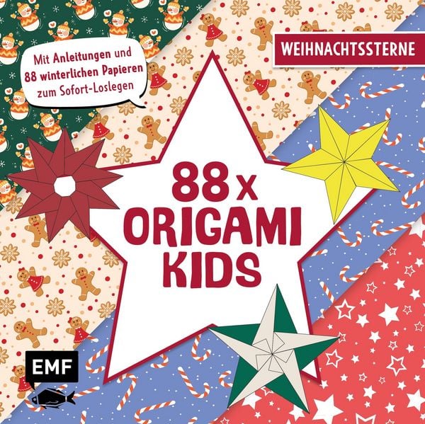 Produktbild: 88 x Origami Kids &ndash; Weihnachtssterne