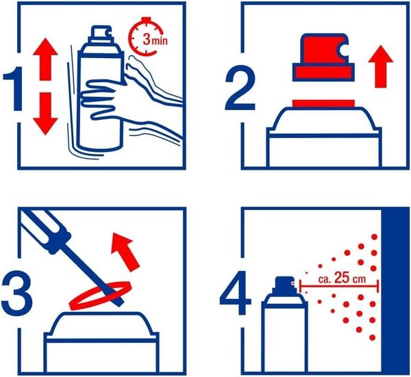 5200 Permanent Spray, verkehrsrot glänzend, 200ml Premium Acryllack