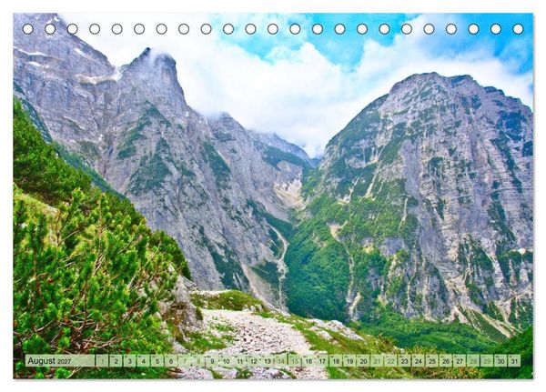 Produktbild: Slowenien - Impressionen eines Naturjuwels (Tischkalender 2027 DIN A5 quer), CALVENDO Monatskalender