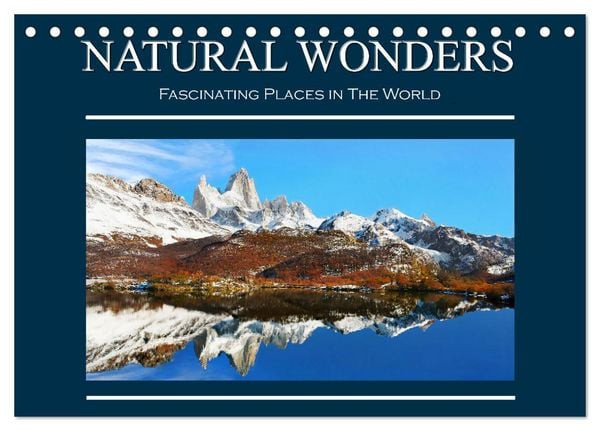 Produktbild: Natural Wonders, Fascinating Places in The World (Desk Calendar 2026 DIN A5 landscape), CALVENDO 12 Month DeskCalendar