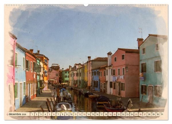 Produktbild: Venise l'&eacute;ternelle (Calendrier mural 2026 DIN A2 vertical) calendrier de bureau