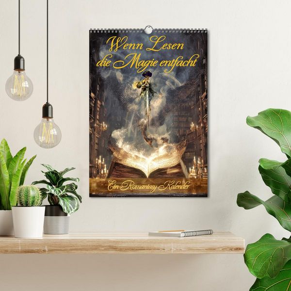 Produktbild: Wenn Lesen die Magie entfacht (Wandkalender 2026 DIN A3 hoch), CALVENDO Monatskalender