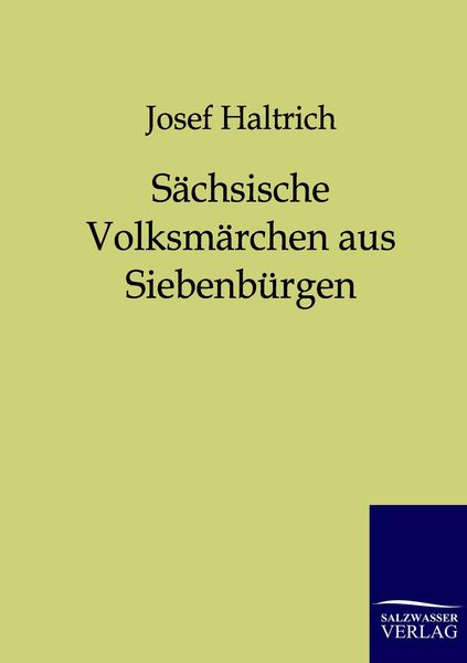 Produktbild: S&auml;chsische Volksm&auml;rchen aus Siebenb&uuml;rgen