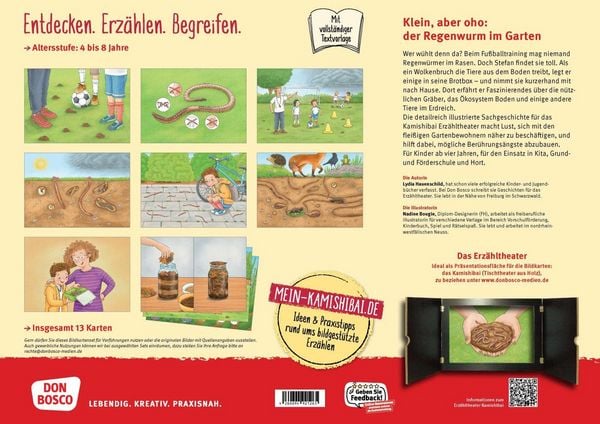 Produktbild: Was macht der Regenwurm im Garten? Kamishibai Bildkartenset