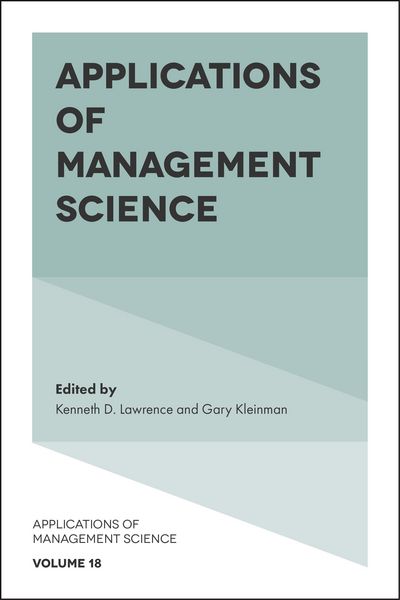Produktbild: Applications of Management Science