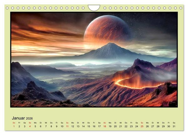 Produktbild: Der Zauber fremder Welten (Wandkalender 2026 DIN A4 quer), CALVENDO Monatskalender