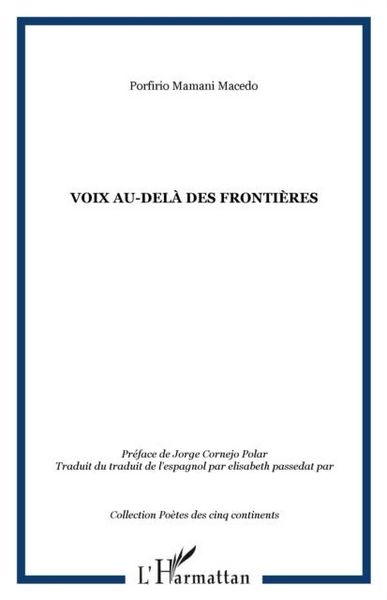 Produktbild: Voix au-dela des frontieres