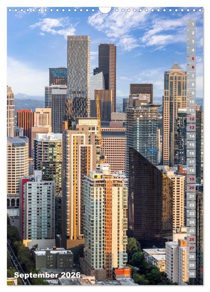Produktbild: SEATTLE Imposante Stadt- und Naturimpressionen (Wandkalender 2026 DIN A3 hoch), CALVENDO Monatskalender
