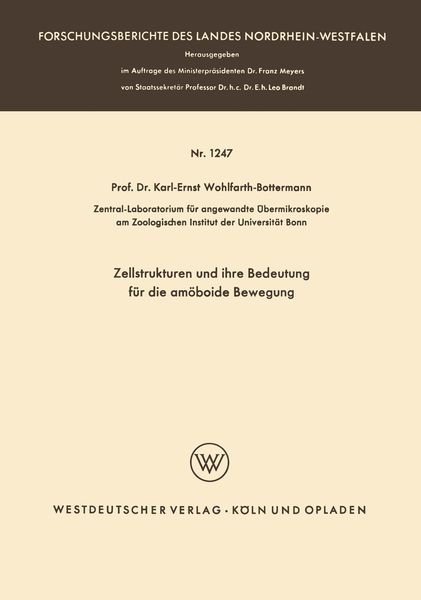 Produktbild: Zellstrukturen und ihre Bedeutung f&uuml;r die am&ouml;boide Bewegung