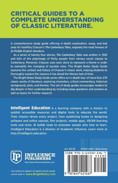 Produktbild: Study Guide to The Canterbury Tales by Geoffrey Chaucer