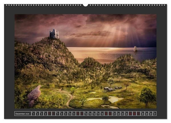 Produktbild: Magische Gefilde (hochwertiger Premium Wandkalender 2026 DIN A2 quer), Kunstdruck in Hochglanz