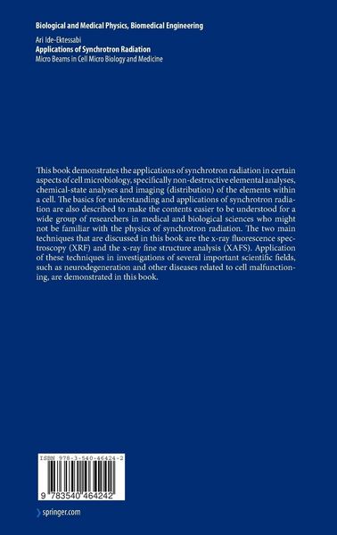 Produktbild: Applications of Synchrotron Radiation
