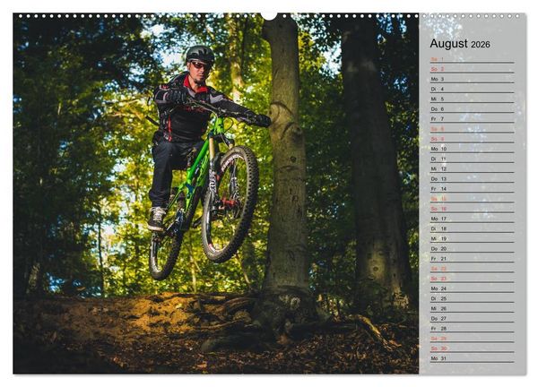 Produktbild: Mountainbike Action (hochwertiger Premium Wandkalender 2026 DIN A2 quer), Kunstdruck in Hochglanz
