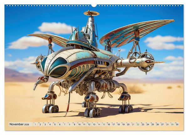 Produktbild: Luftschiff-Fantasie (Wandkalender 2026 DIN A2 quer), CALVENDO Monatskalender