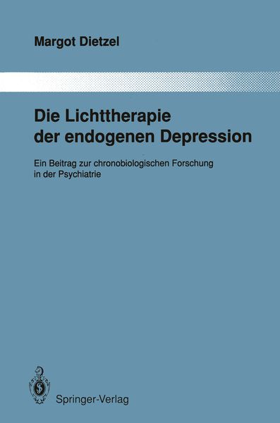 Produktbild: Die Lichttherapie der endogenen Depression