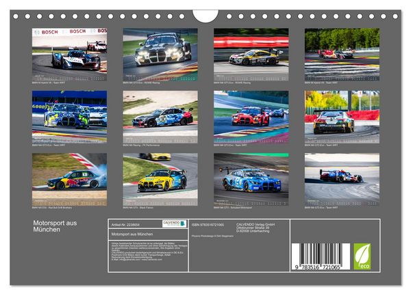 Produktbild: Motorsport aus M&uuml;nchen (Wandkalender 2026 DIN A4 quer), CALVENDO Monatskalender