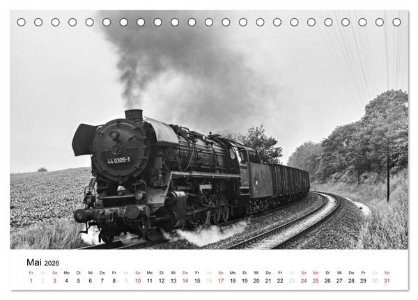 Produktbild: Dampfloks in der DDR (Tischkalender 2026 DIN A5 quer), CALVENDO Monatskalender