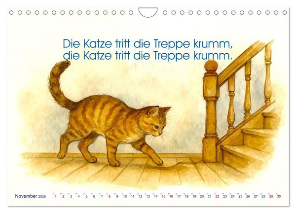 Produktbild: Zackige Zungenbrecher (Wandkalender 2026 DIN A4 quer), CALVENDO Monatskalender
