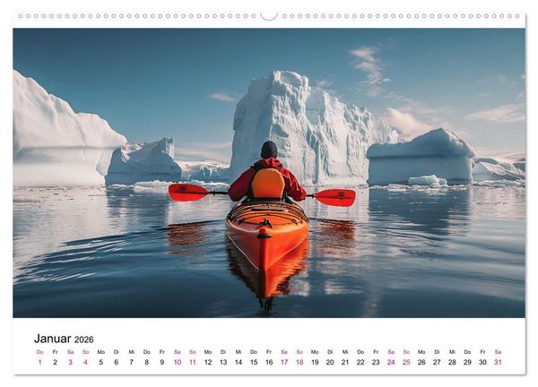 Produktbild: Abenteuer Outdoor (hochwertiger Premium Wandkalender 2026 DIN A2 quer), Kunstdruck in Hochglanz