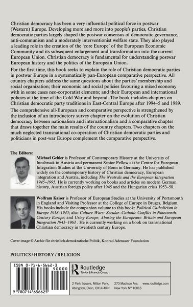Produktbild: Christian Democracy in Europe Since 1945