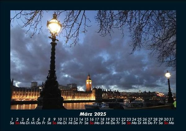 Produktbild: London 2025 Fotokalender DIN A5