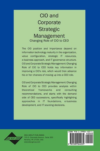 Produktbild: CIO and Corporate Strategic Management