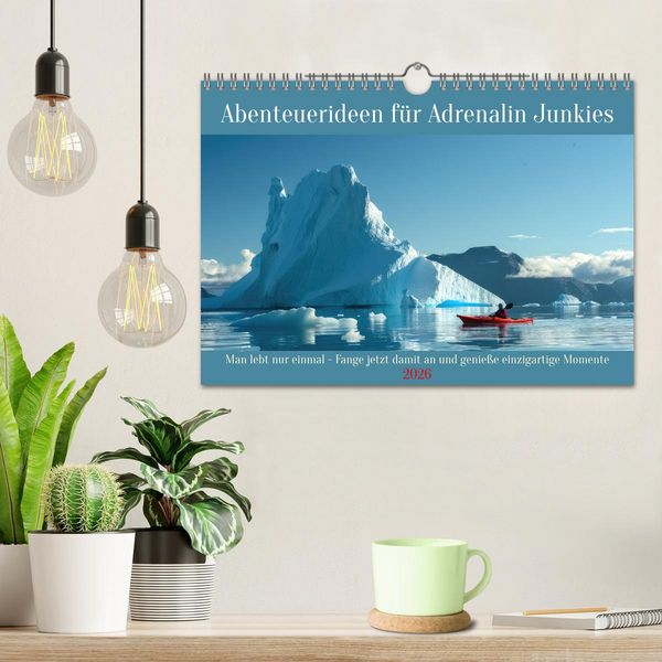 Produktbild: Abenteuerideen f&uuml;r Adrenalin Junkies (Wandkalender 2026 DIN A4 quer), CALVENDO Monatskalender