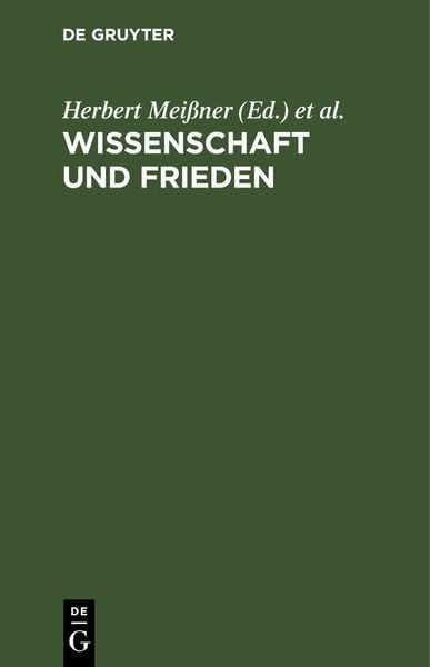Produktbild: Wissenschaft und Frieden