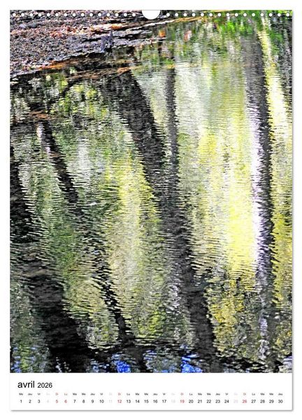 Produktbild: Reflets d'eau (Calendrier mural 2026 DIN A3 horizontal), CALVENDO calendrier mensuel