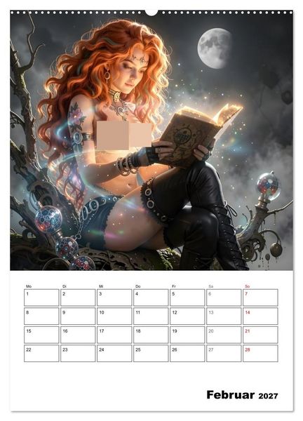 Produktbild: Mystische Engel (Wandkalender 2027 DIN A2 hoch), CALVENDO Monatskalender