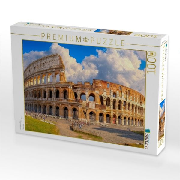 Produktbild: CALVENDO Puzzle Kolosseum, Rom | 1000 Teile Lege-Gr&ouml;&szlig;e 64x48cm Foto-Puzzle f&uuml;r gl&uuml;ckliche Stunden