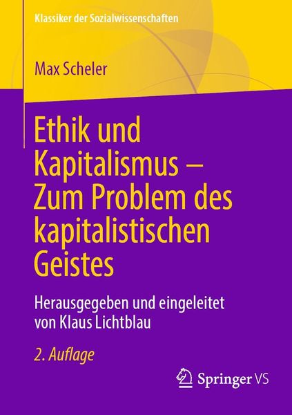 Produktbild: Ethik und Kapitalismus - Zum Problem des kapitalistischen Geistes