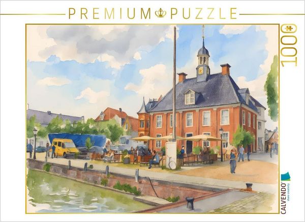 Produktbild: CALVENDO Puzzle Hafenpromenade Leer | 1000 Teile Lege-Gr&ouml;&szlig;e 64x48cm Foto-Puzzle f&uuml;r gl&uuml;ckliche Stunden