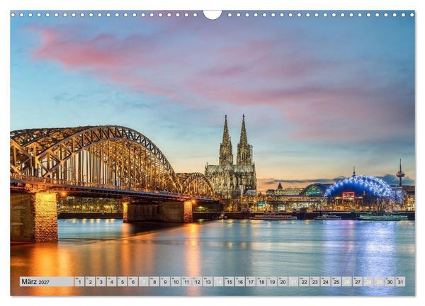 Produktbild: Wundersch&ouml;nes K&ouml;ln (Wandkalender 2027 DIN A3 quer), CALVENDO Monatskalender