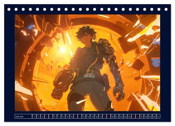 Produktbild: Interstellare Helden (Tischkalender 2026 DIN A5 quer), CALVENDO Monatskalender