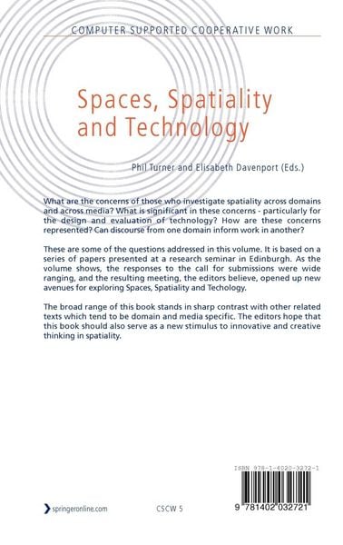 Produktbild: Spaces, Spatiality and Technology