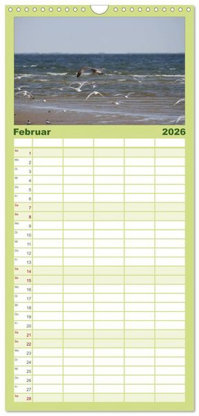 Produktbild: Familienplaner 2026 - Texel, eine Perle Frieslands mit 5 Spalten (Wandkalender, 21 x 45 cm) CALVENDO
