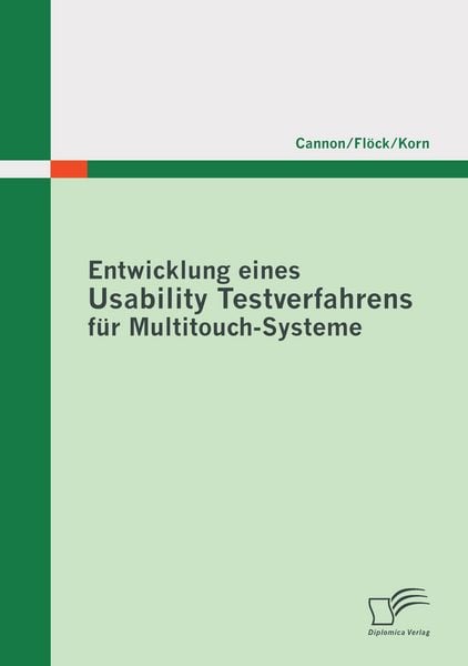 Produktbild: Entwicklung eines Usability Testverfahrens f&uuml;r Multitouch-Systeme