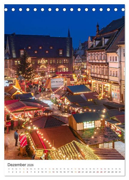 Produktbild: Altstadt Quedlinburg (Tischkalender 2026 DIN A5 hoch), CALVENDO Monatskalender