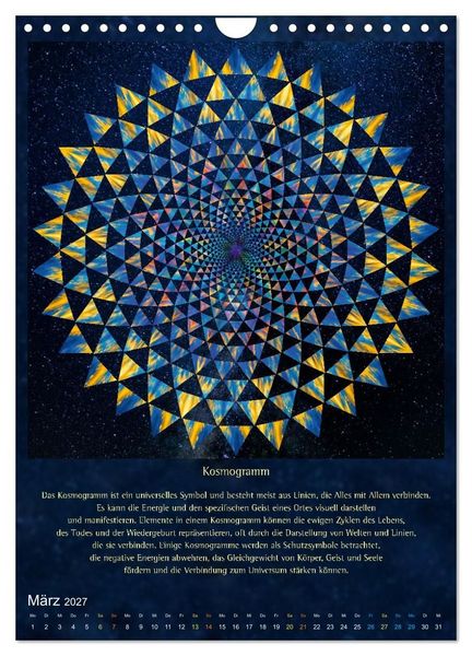 Produktbild: Heilige Geometrie und Bilder der Neuen Zeit (Wandkalender 2027 DIN A4 hoch), CALVENDO Monatskalender