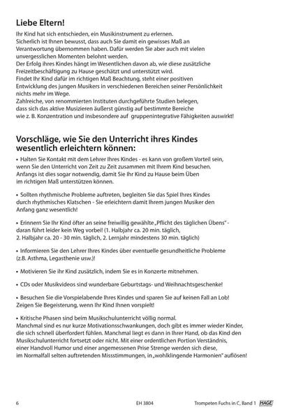 Produktbild: Trompeten Fuchs f&uuml;r Posaunenchor, Band 1