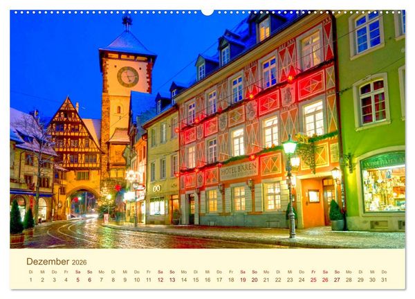Produktbild: Freiburg Perle im Breisgau (Wandkalender 2026 DIN A2 quer), CALVENDO Monatskalender