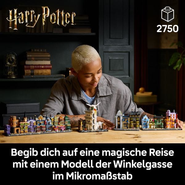Produktbild: LEGO Harry Potter Die Zauberl&auml;den der Winkelgasse, 12 Mikrofiguren 76444