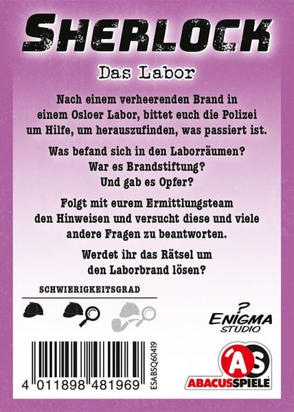 Produktbild: Sherlock - Das Labor (Spiel)