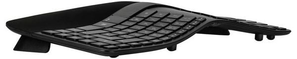 Produktbild: Matias FK413PCD-DE Sculpted Ergonomic Rechargeable Keyboard Kabellos Tastatur Deutsch, QWERTZ Schwarz Ergonomisch