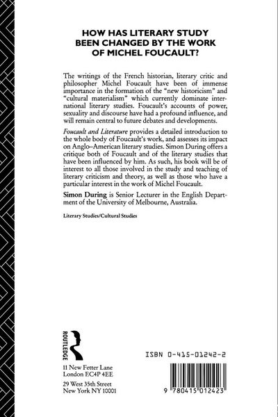 Produktbild: Foucault and Literature